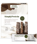 Simply Protein Plant Based Protein Bars Chocolate Coconut 