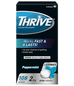 Thrive Lozenges Nicotine Replacement Peppermint 
