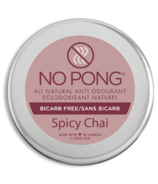 No Pong déodorant naturel légèrement parfumé, sans bicarbonate, parfum chai épicé