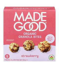 image of MadeGood Organic Granola Bites Strawberry with sku:201743
