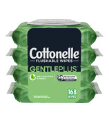 Cottonelle GentlePlus Lingettes humides rinçables Aloe & Vitamine E