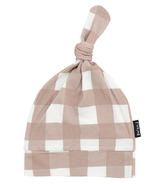 Belan.J Knotted Hats Taupe Plaid