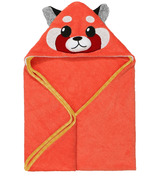 ZOOCCHINI Baby Snow Terry Hooded Bath Towel Remi the Red Panda