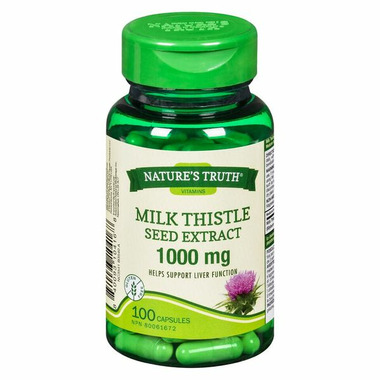 Puritan's Pride Milk Thistle Seed Extract 1000 Mg - 180 Softgels, Liver Health