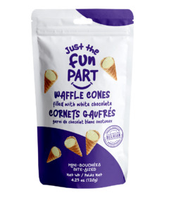 Just the Fun Part Waffle Cones White Chocolate