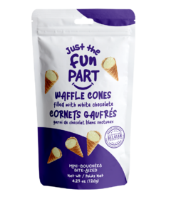 Just the Fun Part Waffle Cones White Chocolate