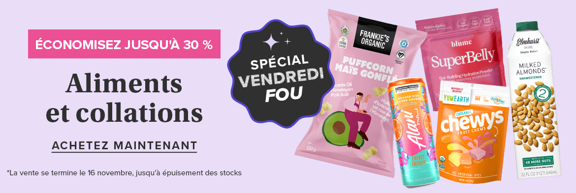 Économisez jusqu'à 30 % sur les offres imbattables d'alimentation et collations