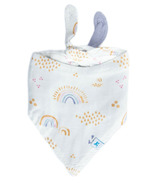 Little Unicorn Deluxe Muslin Reversible Bandana Bib Rainbows & Raindrops