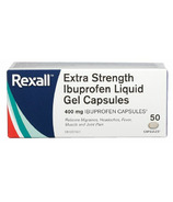 Rexall capsules d'ibuprofène extra fort en gel liquide 400 mg