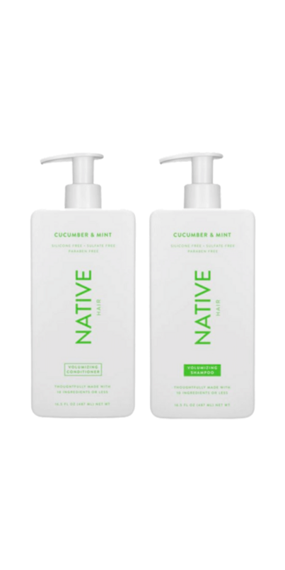 Buy Native Hair Cucumber & Mint Volumizing Shampoo + Conditioner Bundle ...