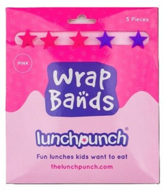 Lunch Punch Silicone Wrap Bands Pink