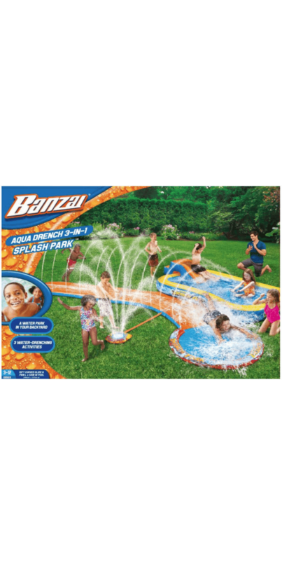 Banzai shops aqua Drench 3 in 1 Splash Park kids water Toy NEW