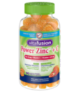Vitafusion Power Zinc + C Gummy Vitamines pour adultes