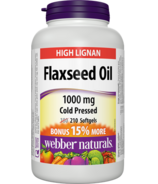 Webber Naturals Cold Pressed Flaxseed Oil 1000 mg