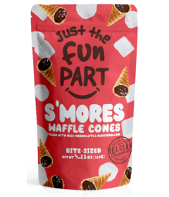 Just the Fun Part Waffle Cones S'Mores Milk Chocolate & Marshmallow