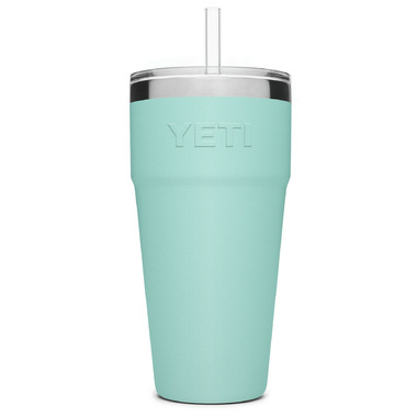 YETI Rambler 35 oz Straw Mug, Vacuum Insulated, Stainless Steel, Seafoam