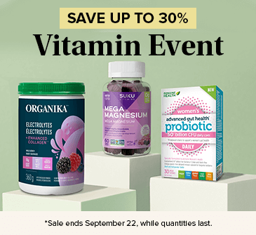 Save up to 30% on the vitamin event