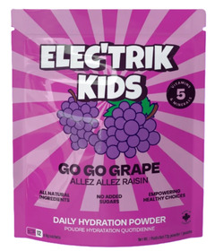 Elec'trik Kids Daily Electrolyte Hydration Powder Go Go Grape 