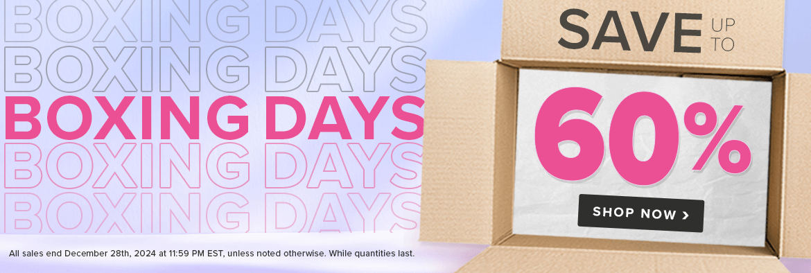 Save up to 60% on Boxing Days 