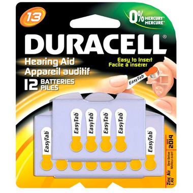 Duracell Hearing Aid Batteries Size 13 Duracell Hearing Aid Batteries Size 13