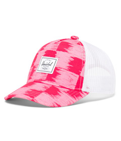 Herschel Supply Whaler Cotton Mesh Cap Check Yourself Raspberry