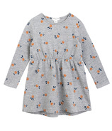 miles the label Girl Robe à manches longues en tricot Gris chiné clair