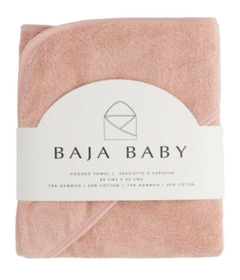 Baja Baby Oversized Bamboo Hooded Towel Rose