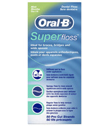 Oral-B Super Floss Pre-Cut Strands Dental Floss Mint