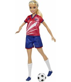 Barbie Soccer Doll Red