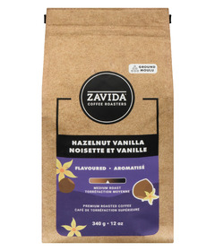 Zavida Premium Roasted Coffee Hazelnut Vanilla Medium Roast Ground