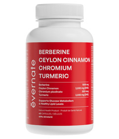 Evernate Blood Sugar Support Berberine, Ceylon Cinnamon & Chromium