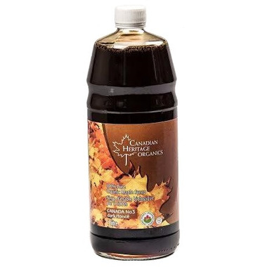 Canadian Heritage Organics Dark Maple Syrup Large Canadian Heritage Organics Dark Maple Syrup Large