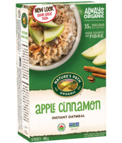 Nature's Path Organic Instant Oatmeal Apple Cinnamon