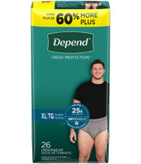 Depend Fresh Protection Men's Incontinence Underwear Extra-Large