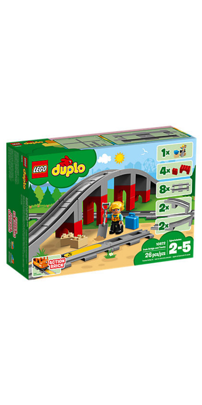 lego duplo train bridge and tracks