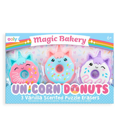 OOLY Magic Bakery Unicorn Donuts Scented Erasers