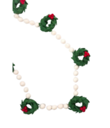 Lil North Co. Holly Wreaths Felt Garland