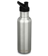 Klean Kanteen Classic Bottle with Sport Cap Brushed Stainless