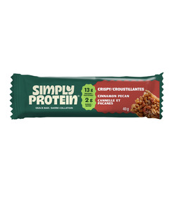 Simply Protein Plant Based Snack Bars Cinnamon Pecan