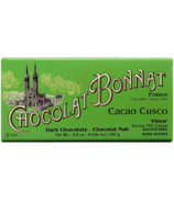 Barre de chocolat noir Bonnat Cacao Cusco Pérou 75% Cacao