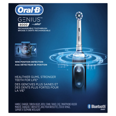 Oral-B Genius 8000 Electric Rechargeable Toothbrush Powered by Braun