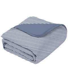 Gunamuna Cozy Cloud Comforter Toddler Blanket Blue Stripe