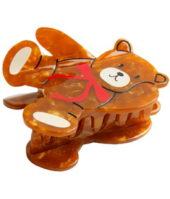 Eat My Socks Hair Claw Clip Teddy Bear