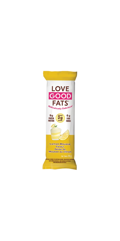 Buy Love Good Fats Lemon Mousse Bar at Well.ca | Free Shipping $35+ in ...