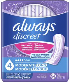 Always Discreet Moderate Long Pad