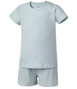 Earth Baby Outfitters Bamboo Ribbed Short Sleeve Pajama Set Sage