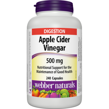 Vinaigre de cidre de pomme saveur de pomme gélifiés, 90 unités – Webber  Naturals : Bien-être