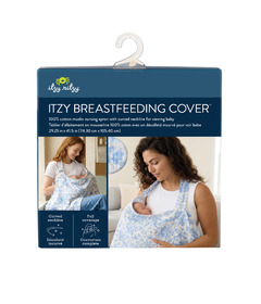 Itzy Ritzy Itzy Breastfeeding Cover Blue Toile