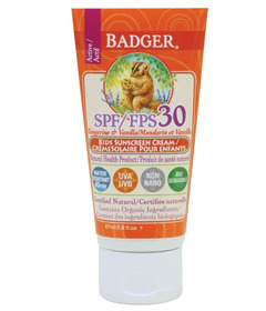 Badger SPF 30 Tangerine & Vanilla Kids Sunscreen Cream