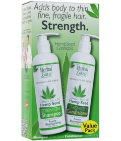 Herbal Glo Hemp Strength Shampoo & Conditioner Value Pack